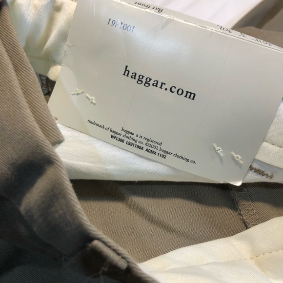 Haggar Flat Front Pant Men’s 36w x 30L Cotton New - Picture 7 of 11
